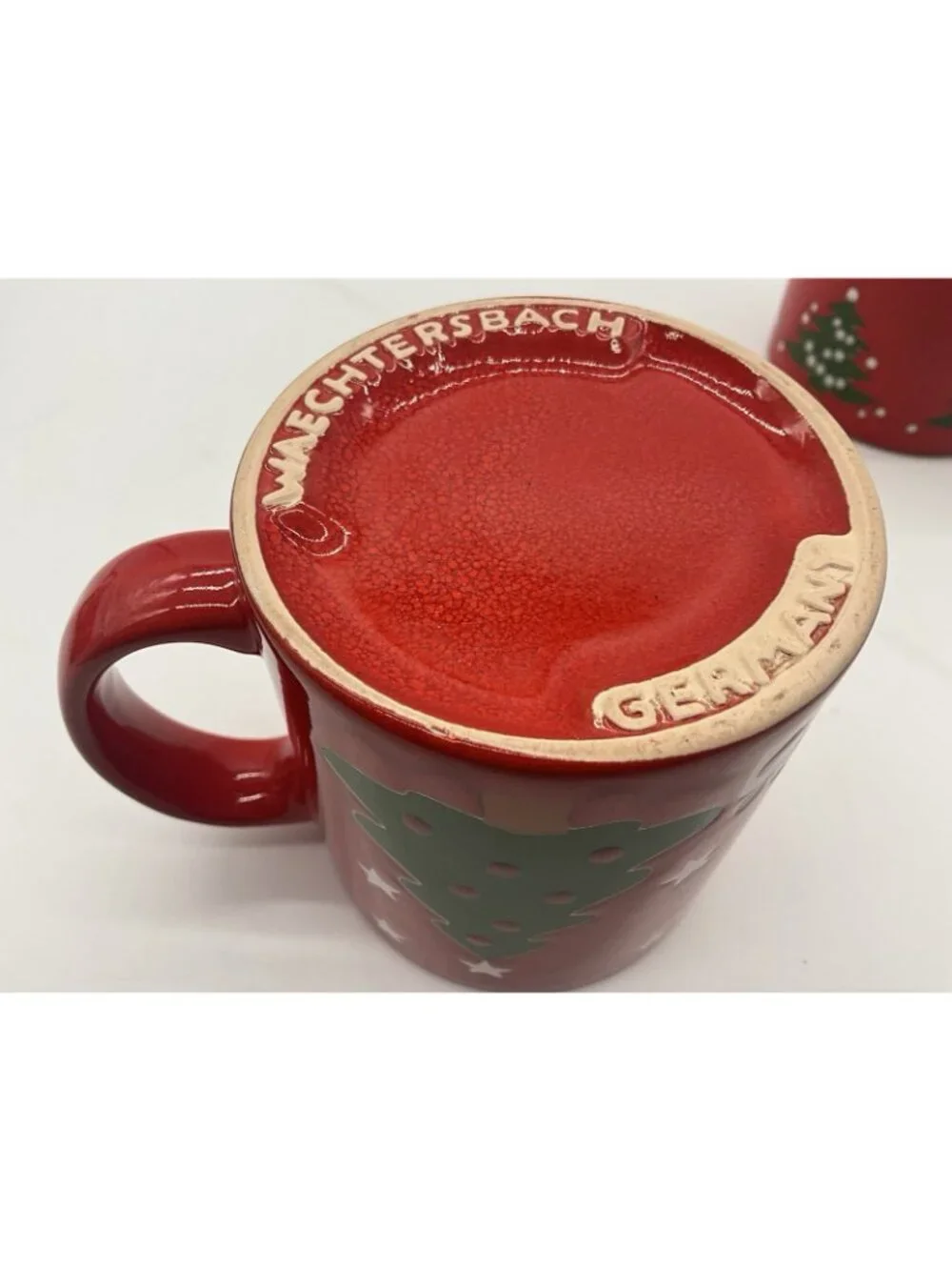Waechtersbach Set of Four Vintage Coffee Mugs Each Different Design Christmas